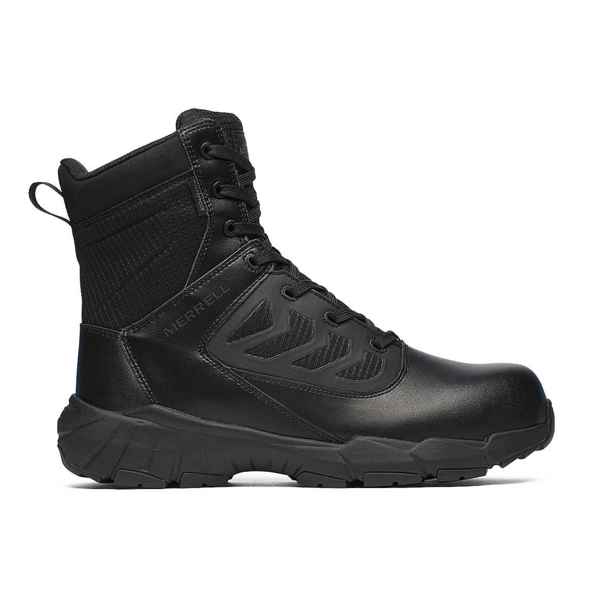 Merrell Tactical - Fullbench 8" Waterproof Zip Composite Toe Boot | Black