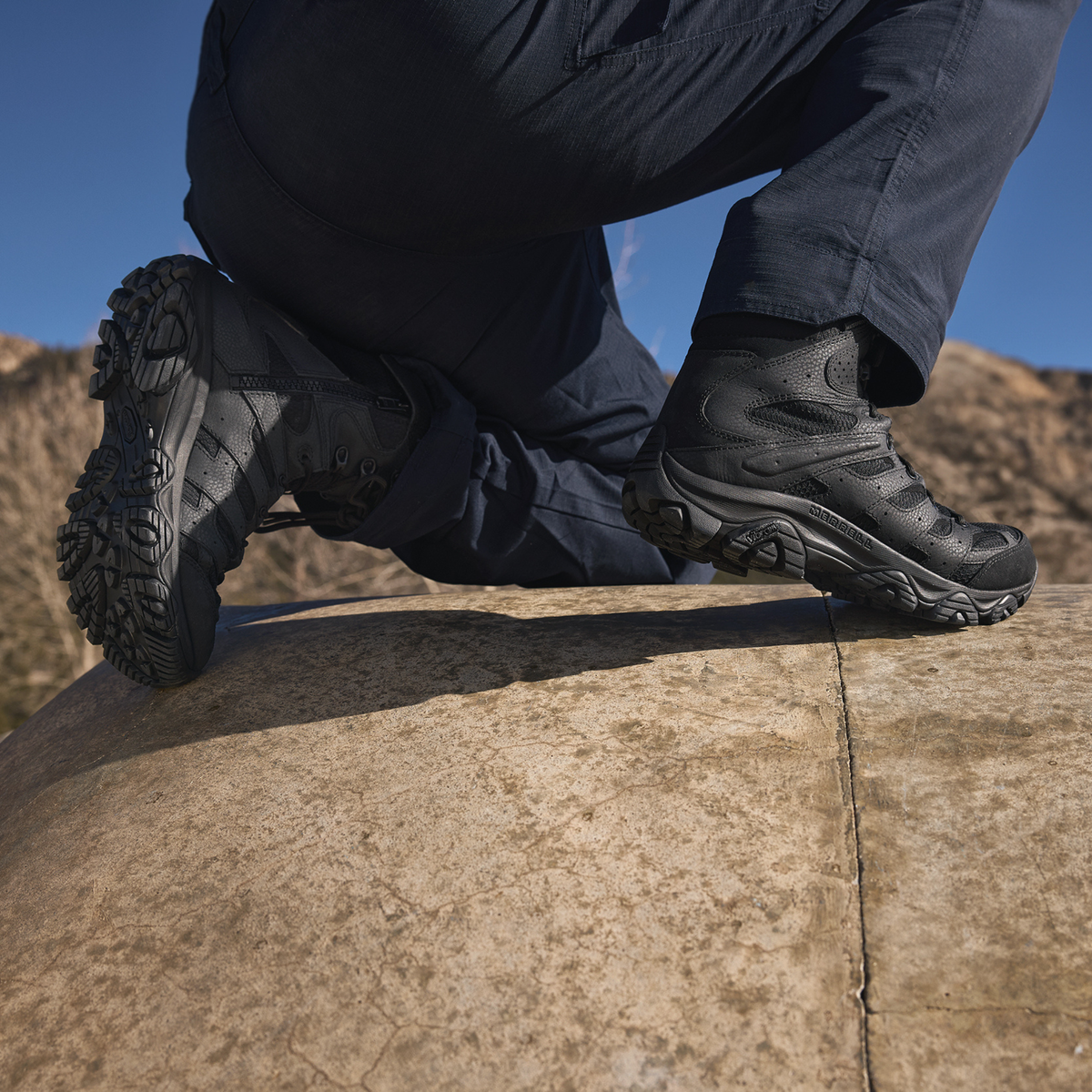 Merrell Tactical - MOAB 3 Tactical Waterproof 8" Side-Zip Boot | Black