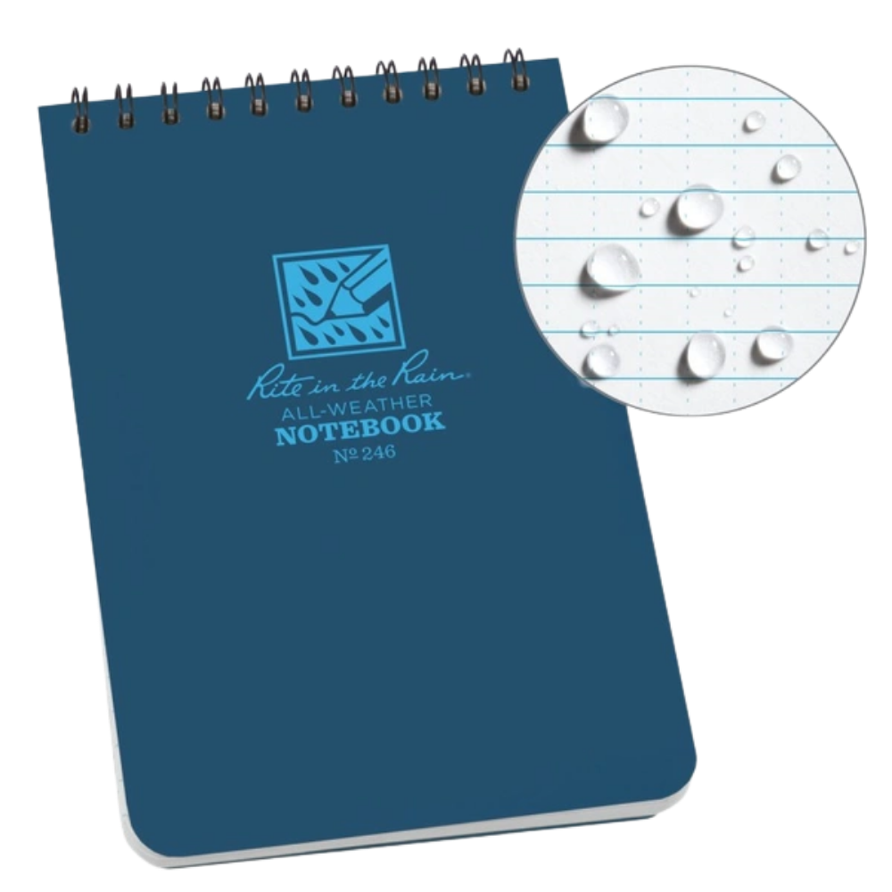 Rite in the Rain - Top Spiral 4x6 Notebook Universal | No. 246 Blue