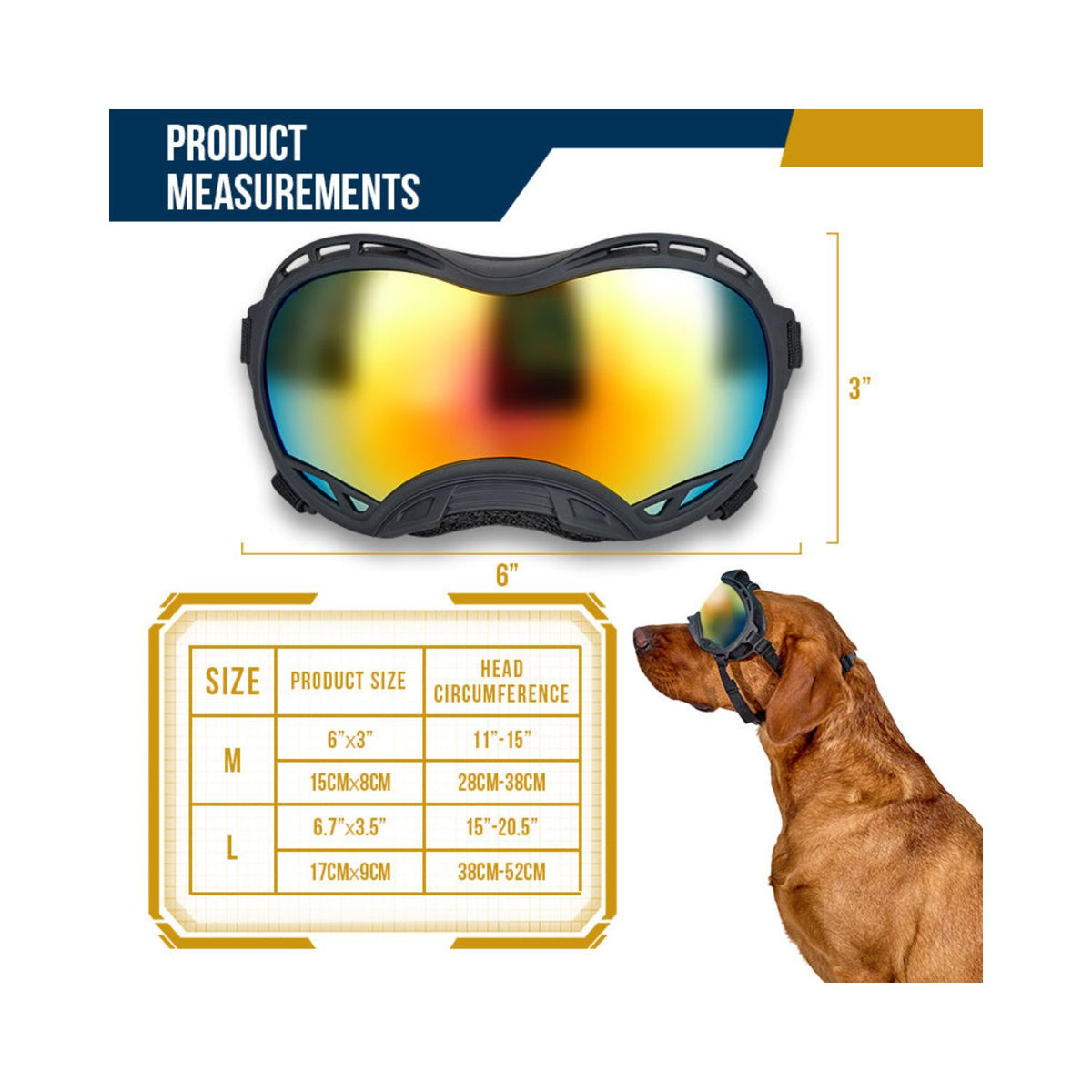 ONETIGRIS - Dog Goggles