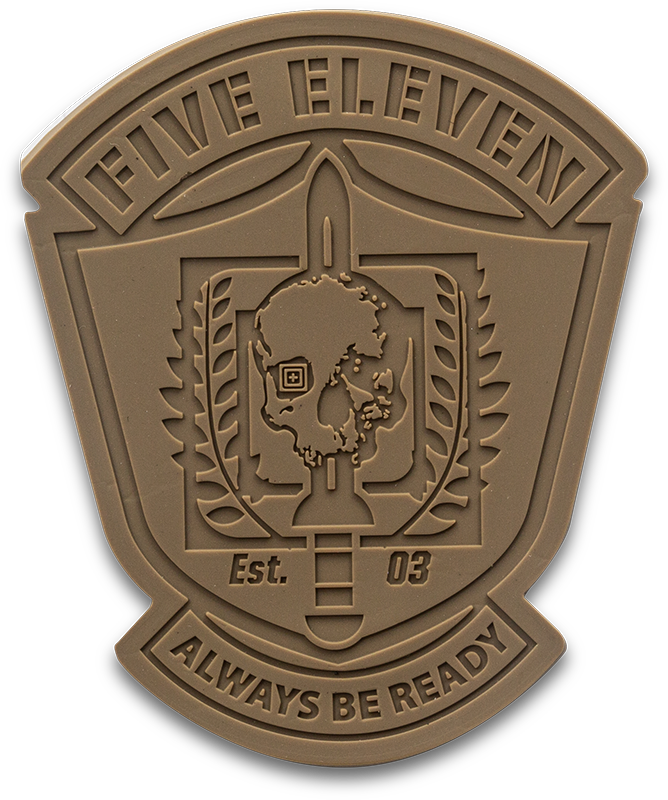 5.11 Tactical Gladius Skull Desert Patch-Morale Patches-5.11 Tactical-TacSource