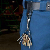 KEY-BAK - Bolt Snap Key Ring with Detachable | Leather Strap