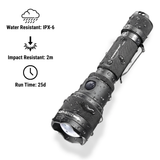 Powertac - FlexBeam GEN2  | 2000 Lumens Adjustable Beam Flashlight