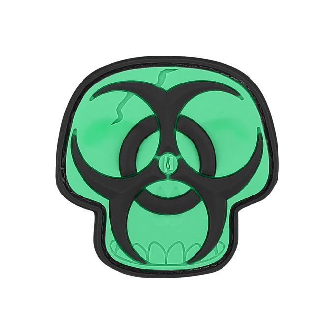 Maxpedition Biohazard Skull Morale Patch-Morale Patches-Maxpedition-Glow-TacSource