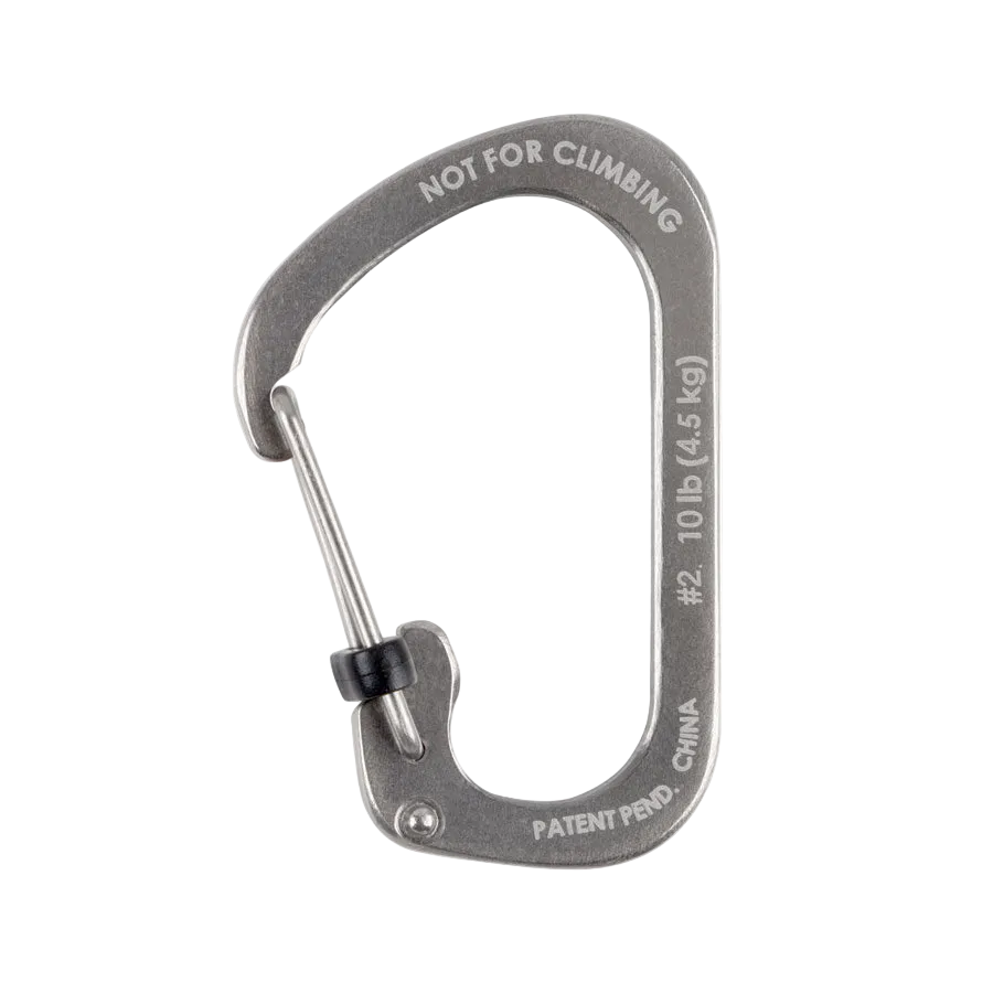 Nite Ize - SlideLock Carabiner #2 | Stainless Steel