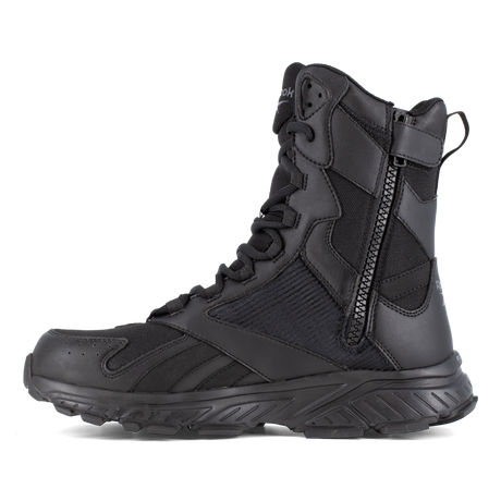 Reebok Hyperium Tactical men's 8-inch trail running tactical boot, side view of the inner side