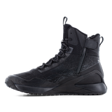 Reebok Nano X1 Adventure 6 tactical side zip boot in black, side view of the inner side