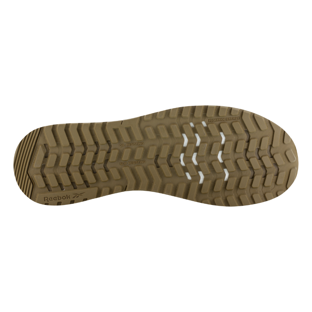 Reebok Nano X1 Adventure 6 tactical side zip boot in coyote, view of the outsole tread from below