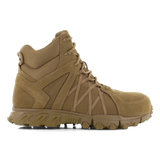 Reebok Trailgrip Tactical 6 side zip composite toe boot in coyote, side view of the outer side